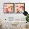 Stupell Industries Pastel Cowgirls Gazing 2pc Floating Frame Set, design by Kim Allen